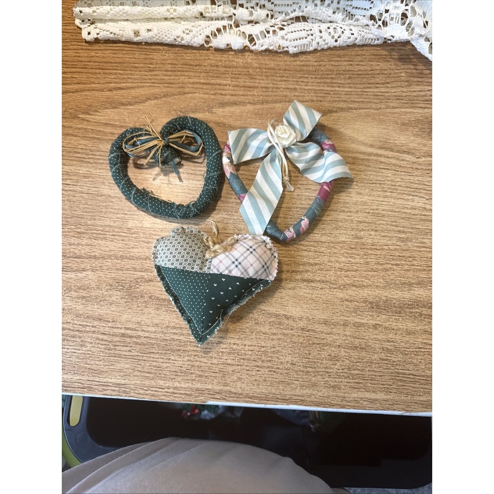 decorative hearts rustic, cottage core crafts